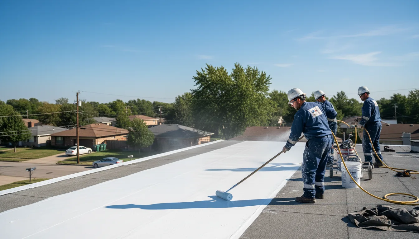 Commercial roof coating in Leland, MS near me